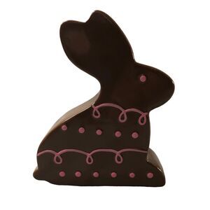 Brown Ceramic Bunny Rabbit Bank from Target 2010; Kids Room Decor; Storybook